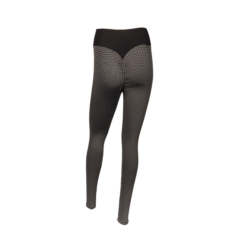 Calças de ioga de cintura alta com grade de bolhas jacquard fitness para mulheres